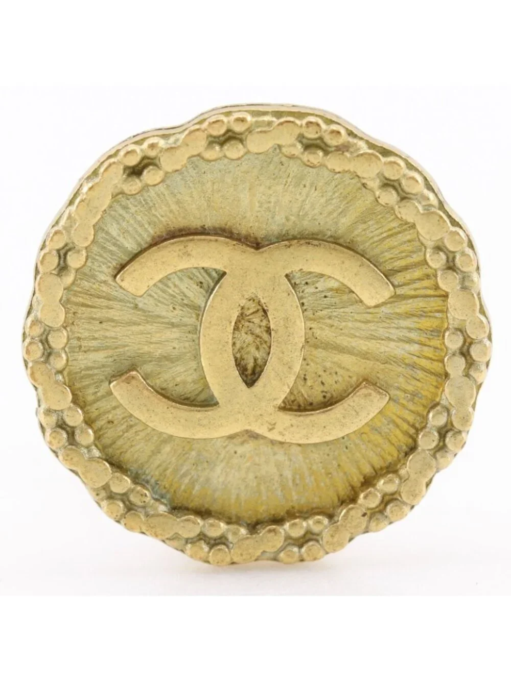 Chanel CC Logo Vintage Gold Plated 95P Earrings